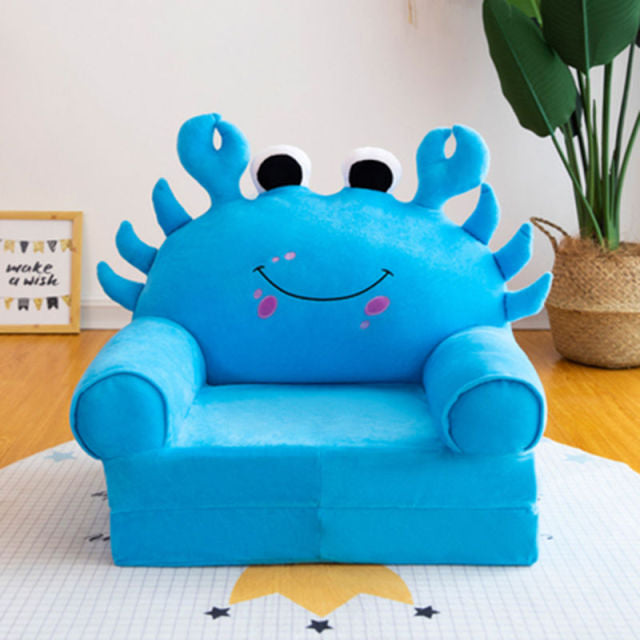 Children Folding Small Sofa Bed Nap Cartoon Cute Lazy Lying Seat Stool Removable and Washable Kids Sofa Kids Chair-5