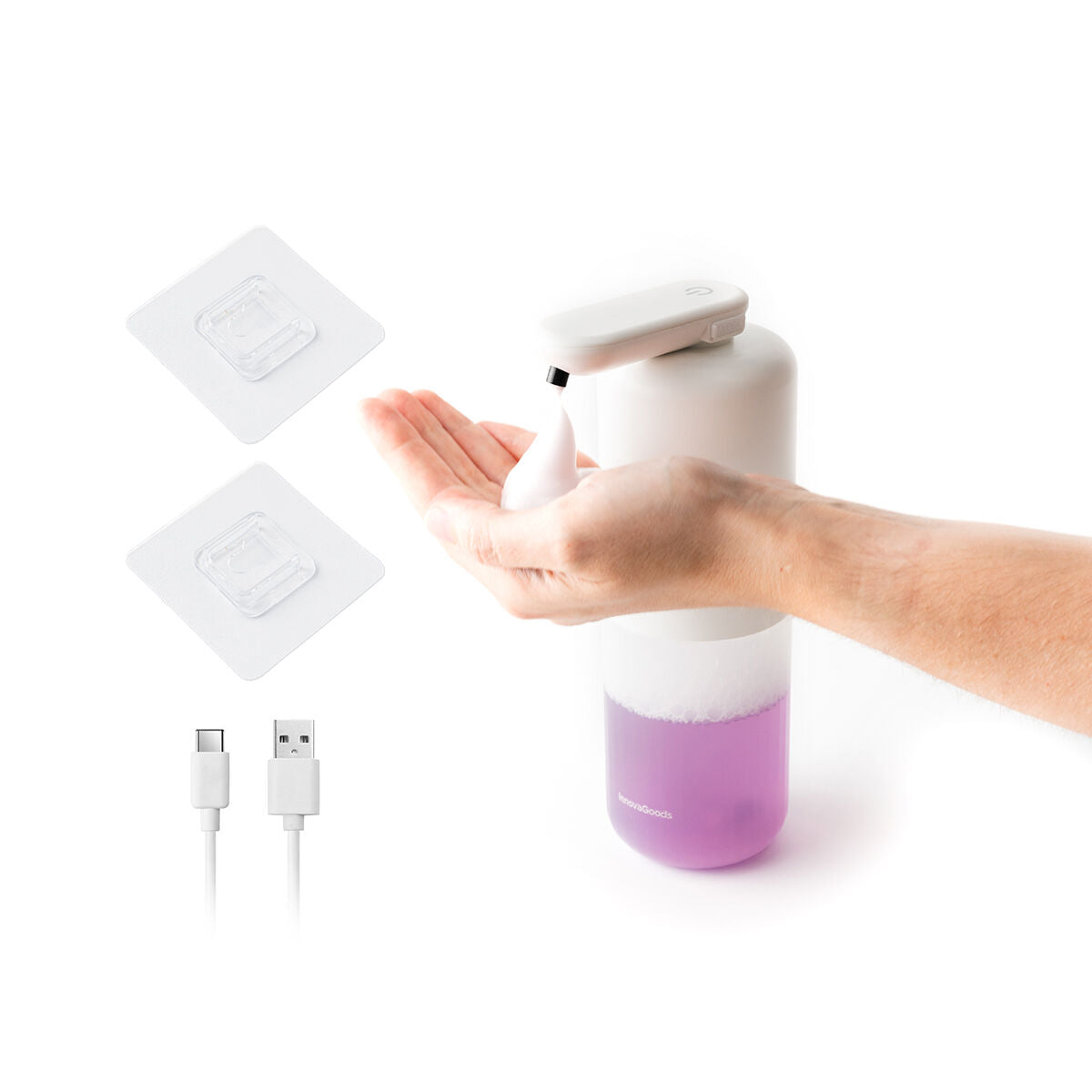Rechargeable Automatic Foaming Soap Dispenser Bitefom InnovaGoods-6