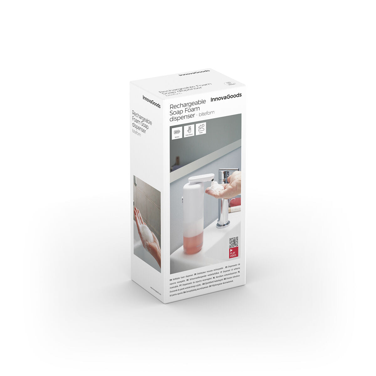 Rechargeable Automatic Foaming Soap Dispenser Bitefom InnovaGoods-1