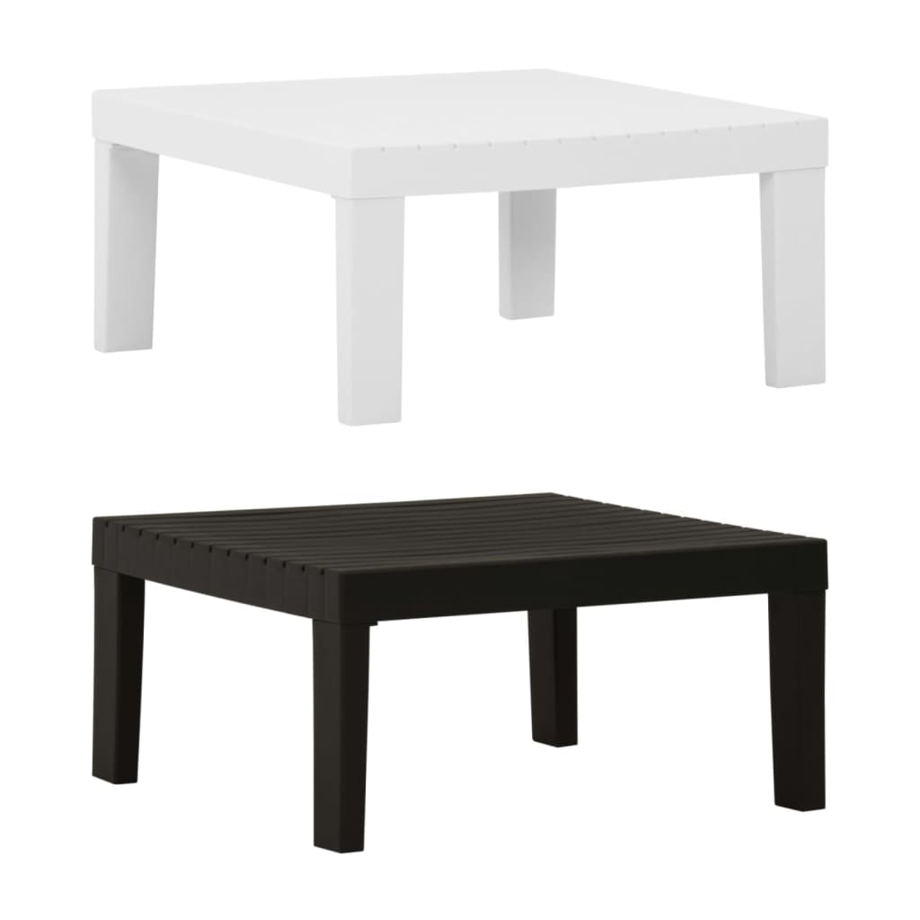 vidaXL Coffee Table Outdoor Side Table Patio Camping Garden Furniture Plastic-5
