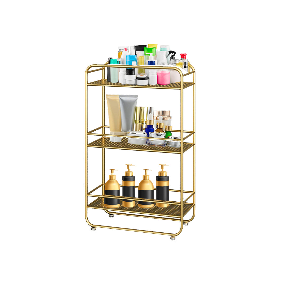 NNEAGS 3 Tier Rectangular Bathroom Shelf Multifunctional Storage Display Rack Organiser-0