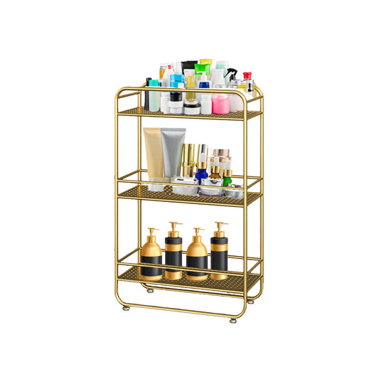 NNEAGS 3 Tier Rectangular Bathroom Shelf Multifunctional Storage Display Rack Organiser-0