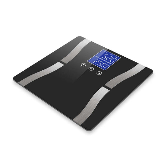 NNEAGS 2X Glass LCD Digital Body Fat Scale Bathroom Electronic Gym Water Weighing Scales Black/Pink-1