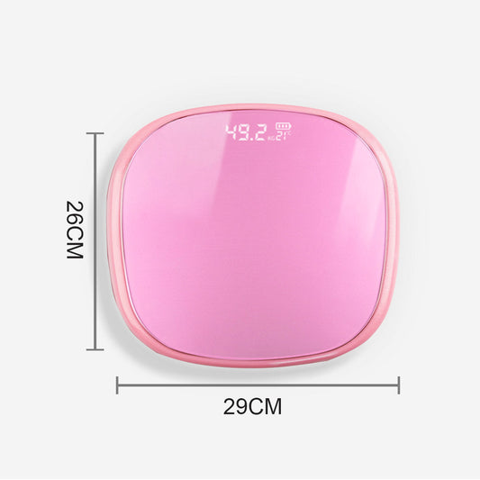 NNEAGS 2X 180kg Digital LCD Fitness Electronic Bathroom Body Weighing Scale Pink-1