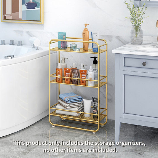 NNEAGS 3 Tier Rectangular Bathroom Shelf Multifunctional Storage Display Rack Organiser-1