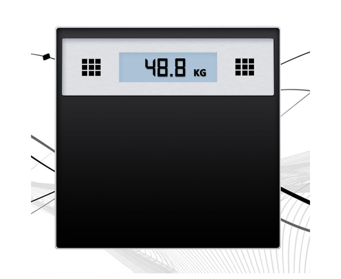 NNEAGS 2X 180kg Electronic Talking Scale Weight Fitness Glass Bathroom Scale LCD Display Stainless-2