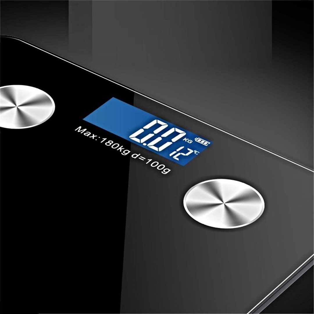 NNEAGS 2X Wireless Bluetooth Digital Body Fat Scale Bathroom Health Analyser Weight Black/White-3