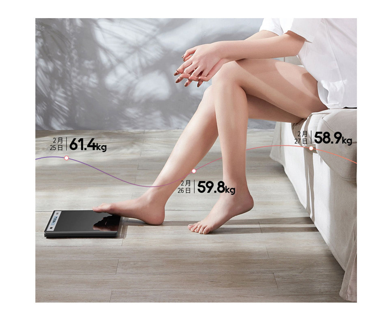 NNEAGS 2X 180kg Electronic Talking Scale Weight Fitness Glass Bathroom Scale LCD Display Stainless-4