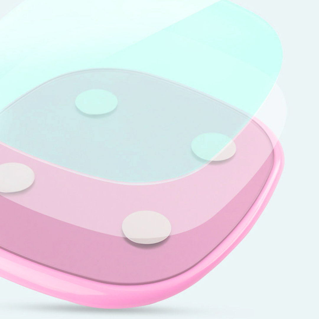 NNEAGS 2X 180kg Digital LCD Fitness Electronic Bathroom Body Weighing Scale Pink-4