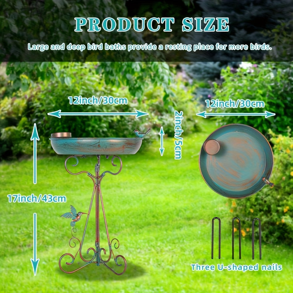 Bird Bath with Feeder Pedestal-3