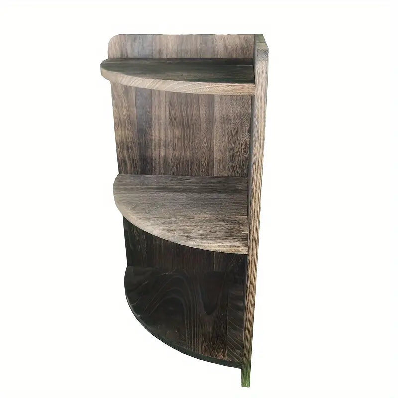 Vintage Solid Wood Corner Cabinet - Multi-Layer Sundries Organizer-3