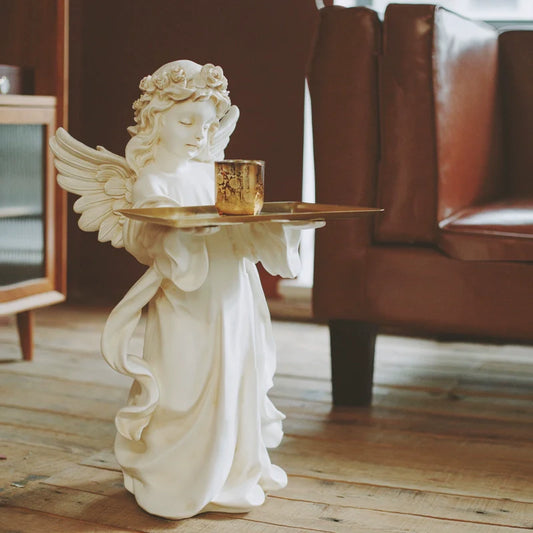 Vintage Angel Tray Floor Decor-1