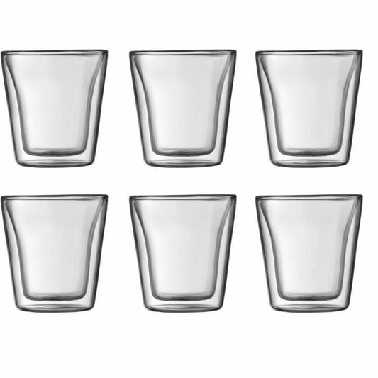 Set of glasses Bodum 100 ml Transparent Borosilicate Glass Smooth 6 Pieces (6 Units)-0