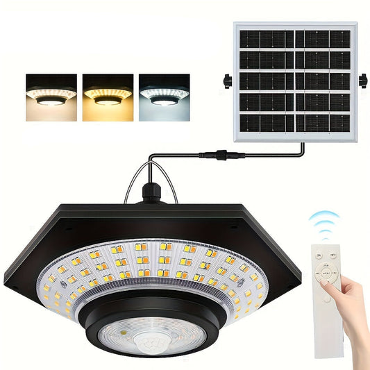 Solar LED Pendant Light with Remote & Motion Sensor-0