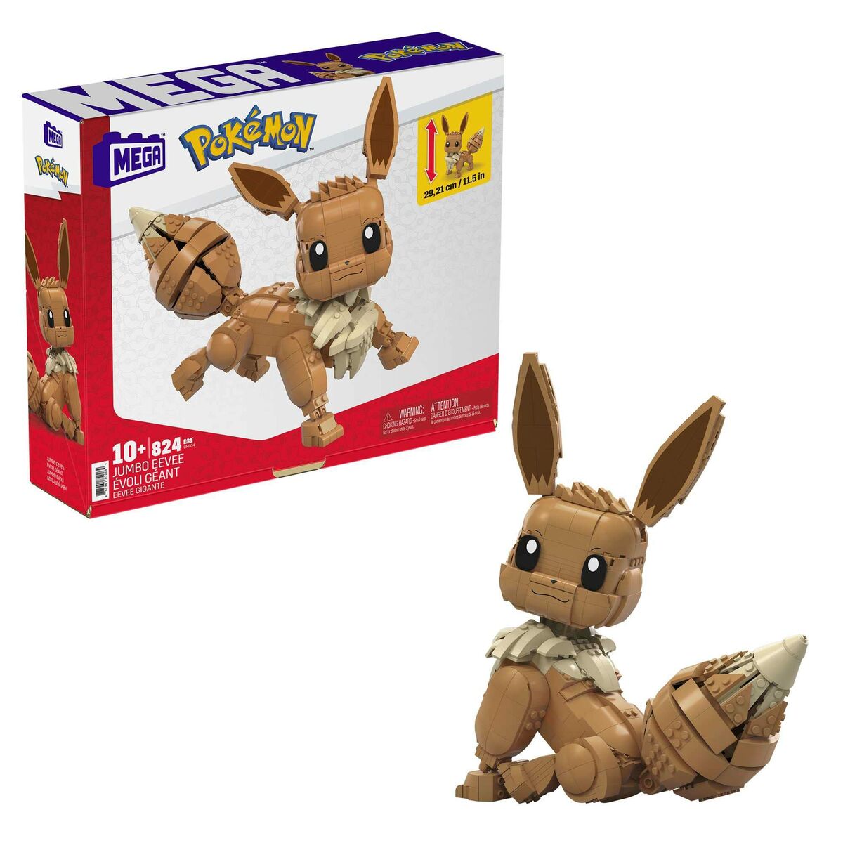 Construction set Pokémon Pokemon Eevee Giant Multicolour-7