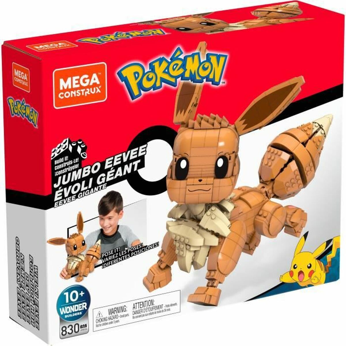 Construction set Pokémon Pokemon Eevee Giant Multicolour-8