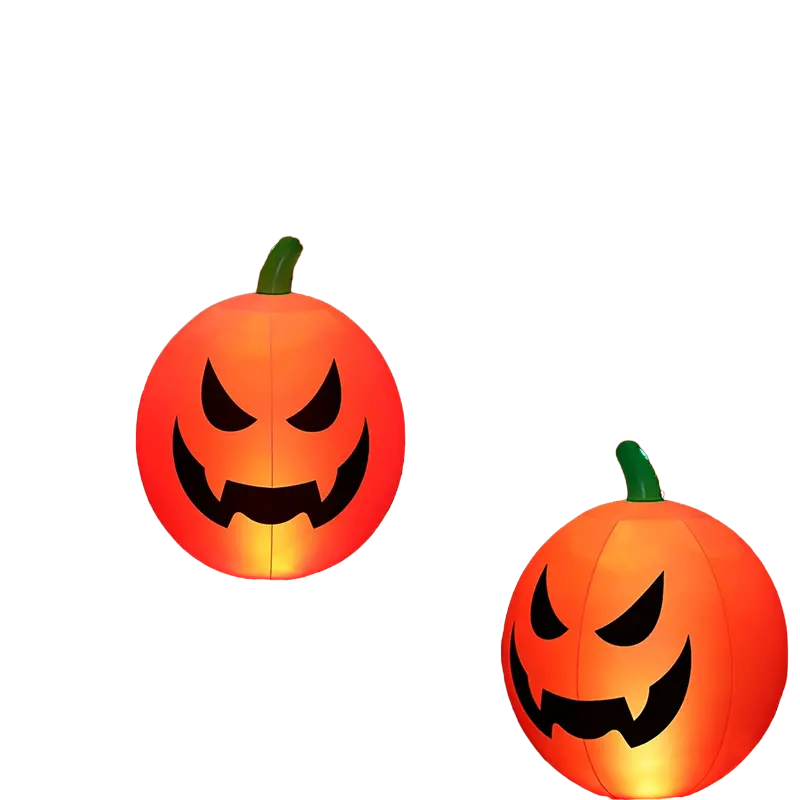 Remote Glow: Illuminated Inflatable Pumpkin-2