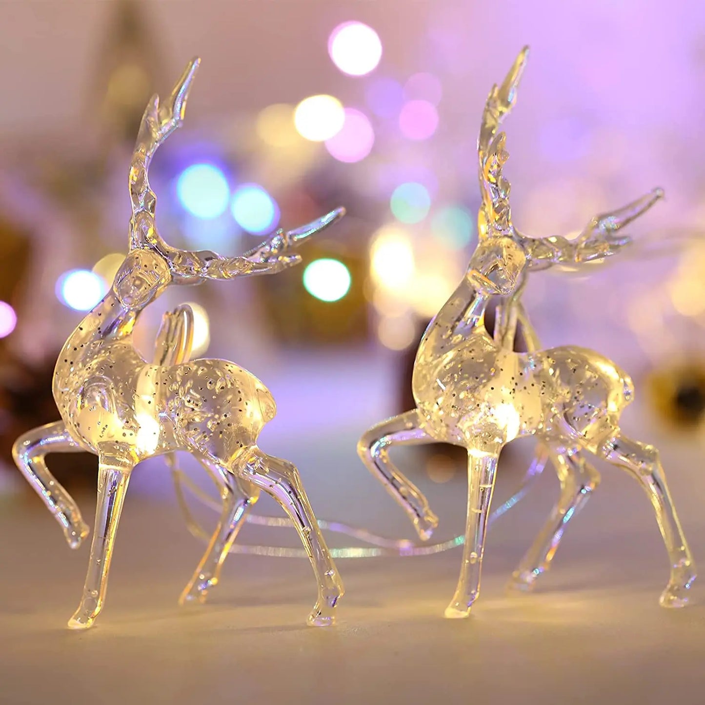 1.5M 10-LED Christmas Reindeer String Lights – Festive Fairy Garland-4