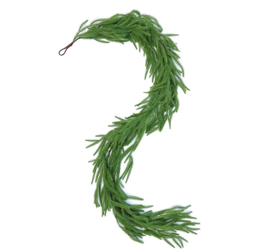 Artificial Cedar Christmas Garland for Home Decor (2.7m)-0