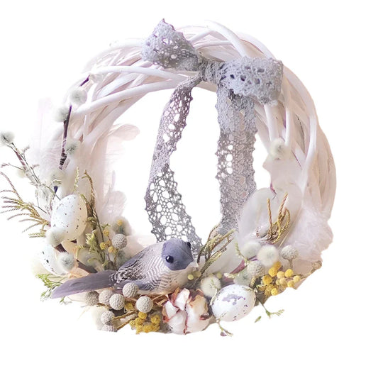NNEOBA Rattan Wreath Ring DIY Christmas Tree Decor-0