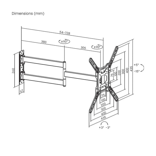 TV Mount Aisens WT65TSLE-383 35 kg-1