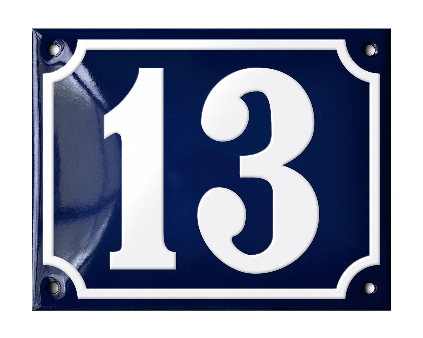 Blue Enamel House Number 1-50 In Stock-12
