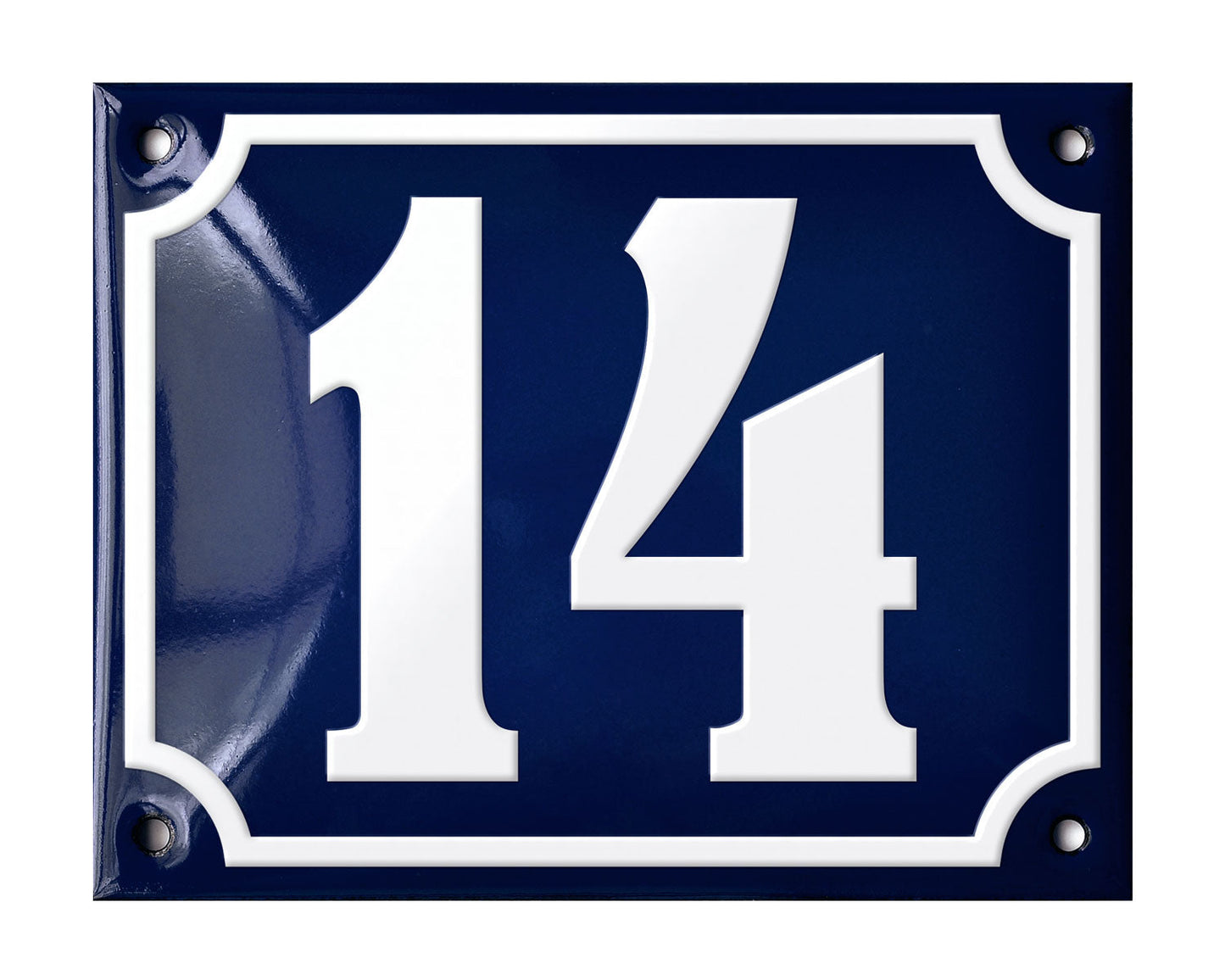 Blue Enamel House Number 1-50 In Stock-13