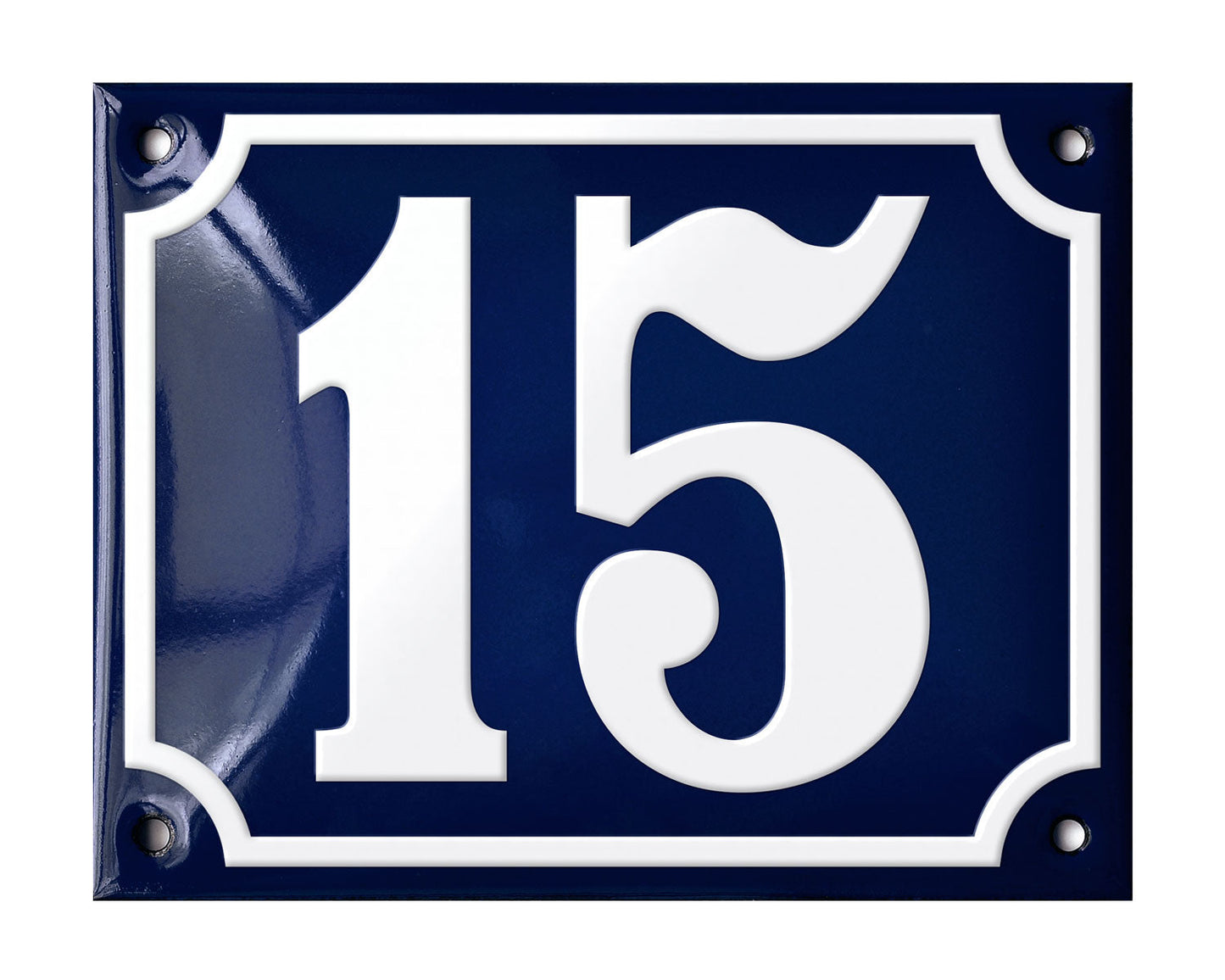 Blue Enamel House Number 1-50 In Stock-14
