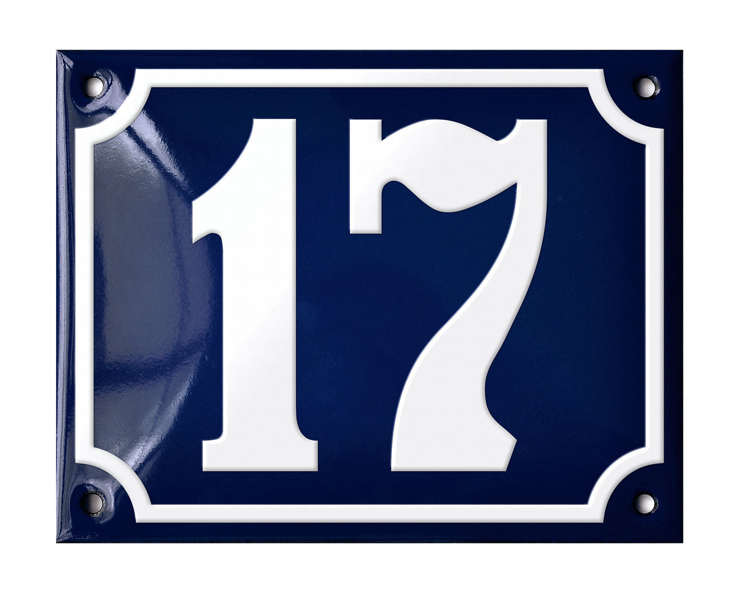 Blue Enamel House Number 1-50 In Stock-16