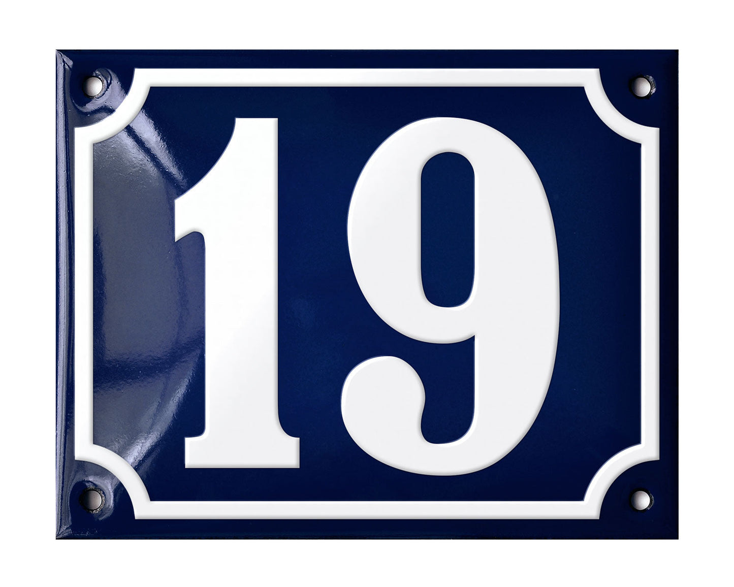 Blue Enamel House Number 1-50 In Stock-18
