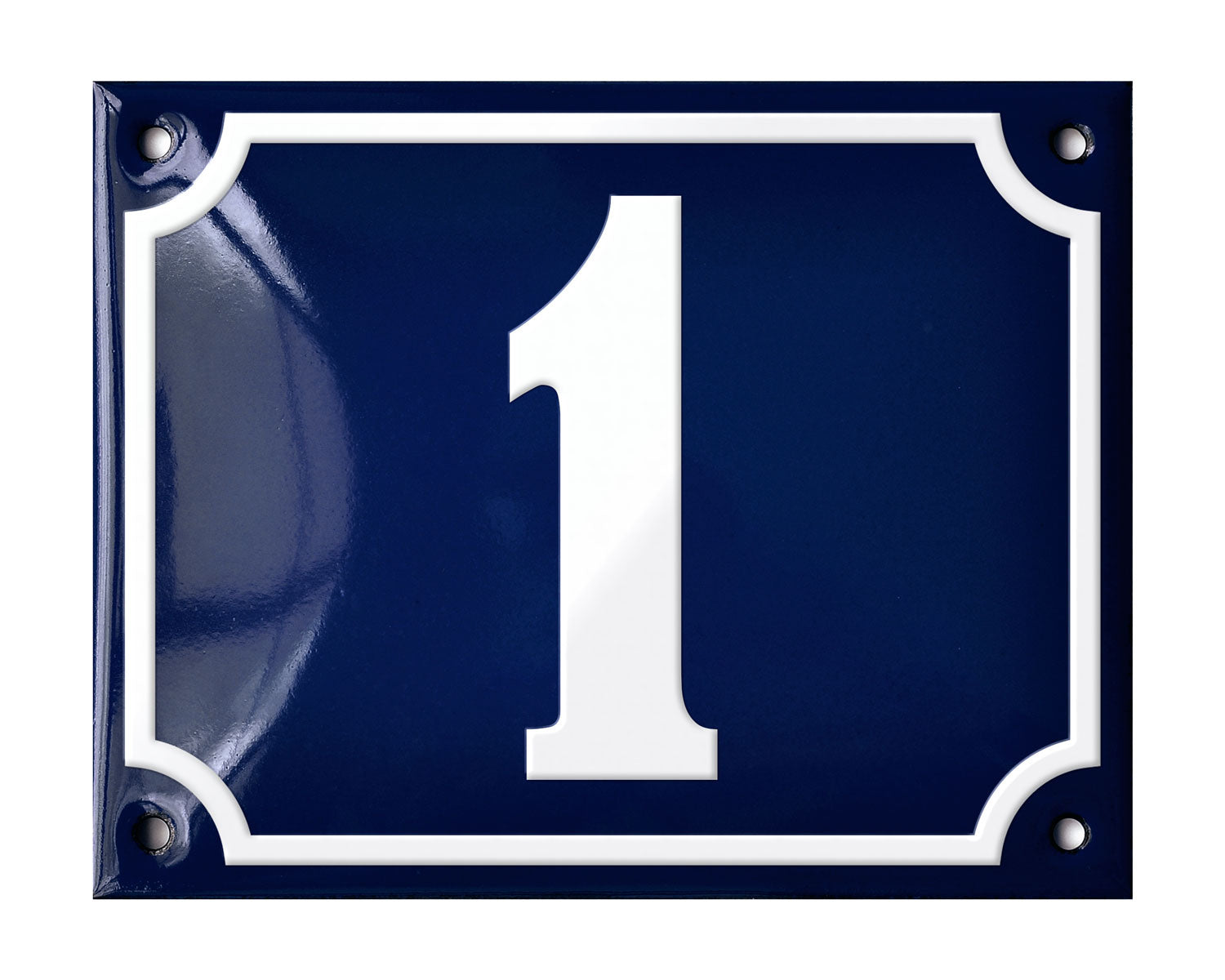 Blue Enamel House Number 1-50 In Stock-0
