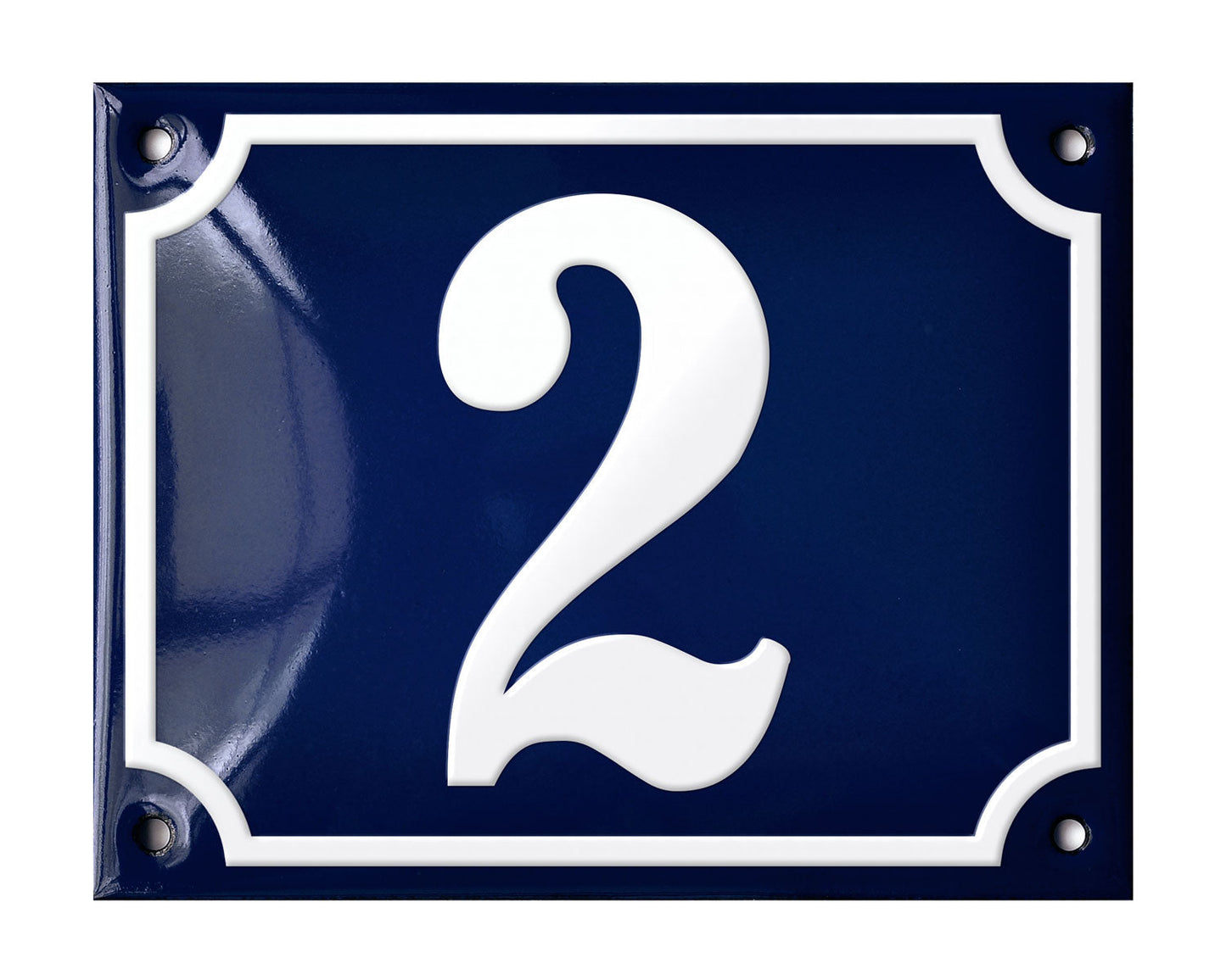 Blue Enamel House Number 1-50 In Stock-1
