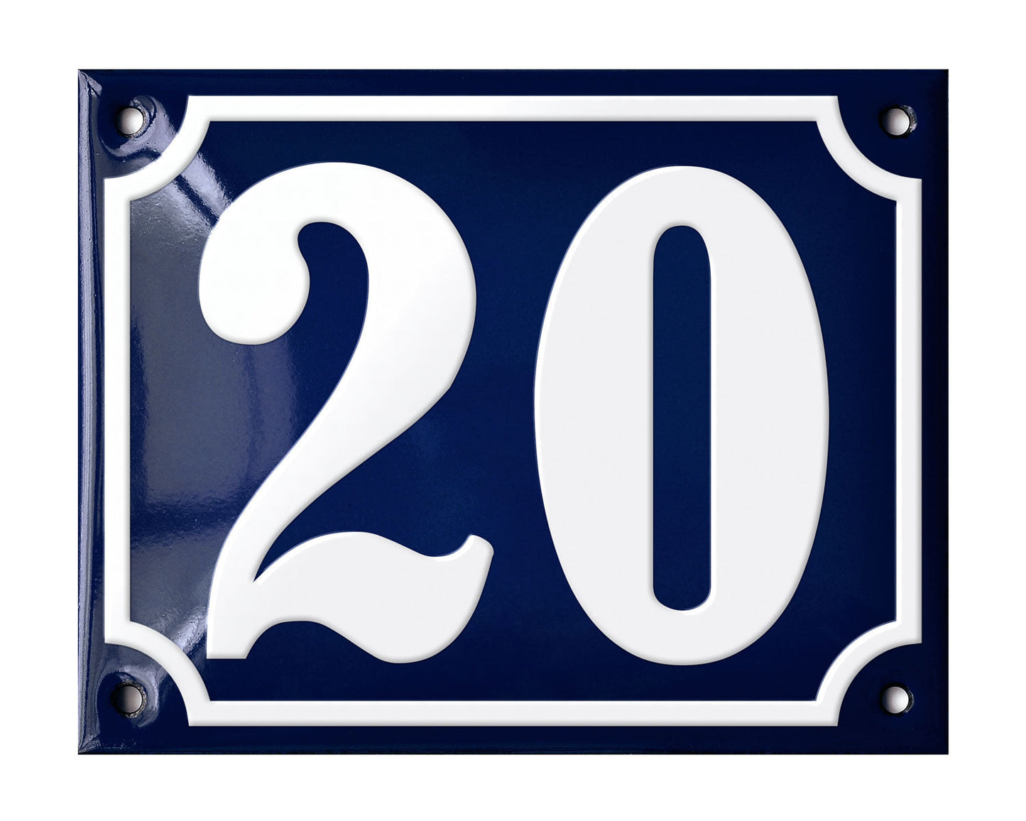 Blue Enamel House Number 1-50 In Stock-19