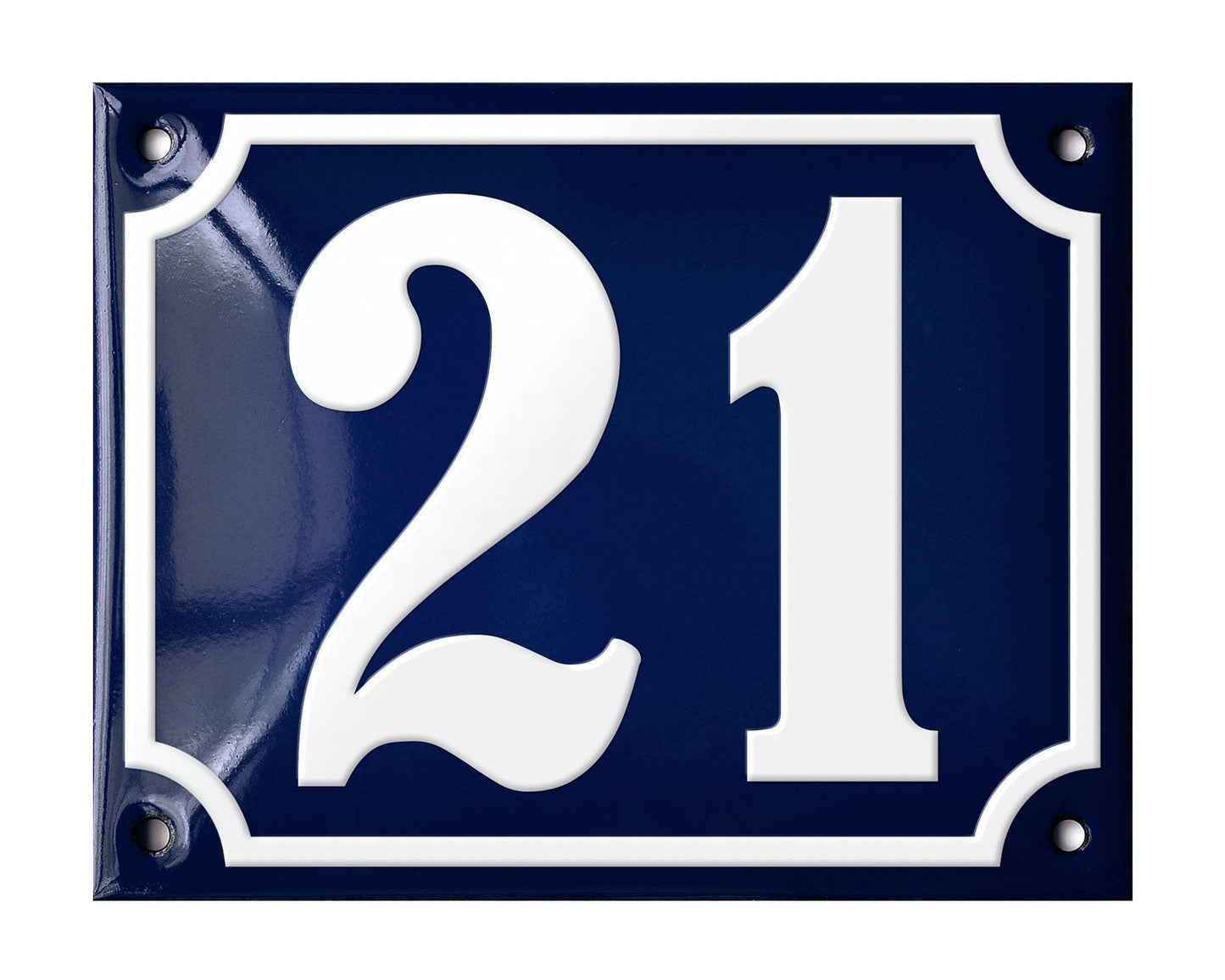 Blue Enamel House Number 1-50 In Stock-20