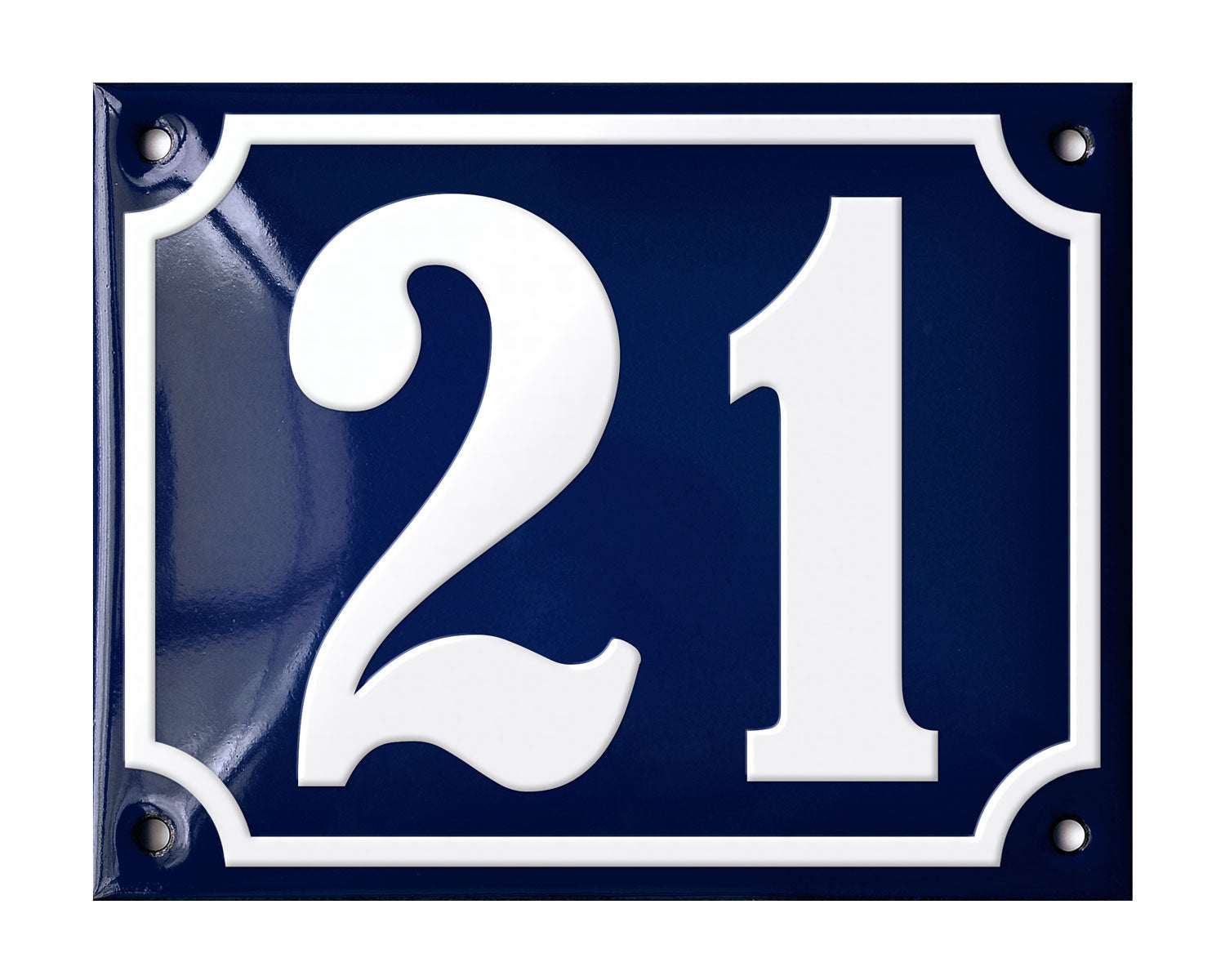 Blue Enamel House Number 1-50 In Stock-20