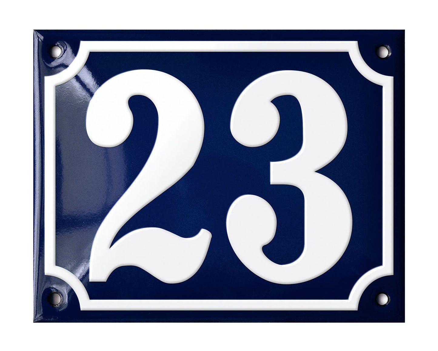 Blue Enamel House Number 1-50 In Stock-22