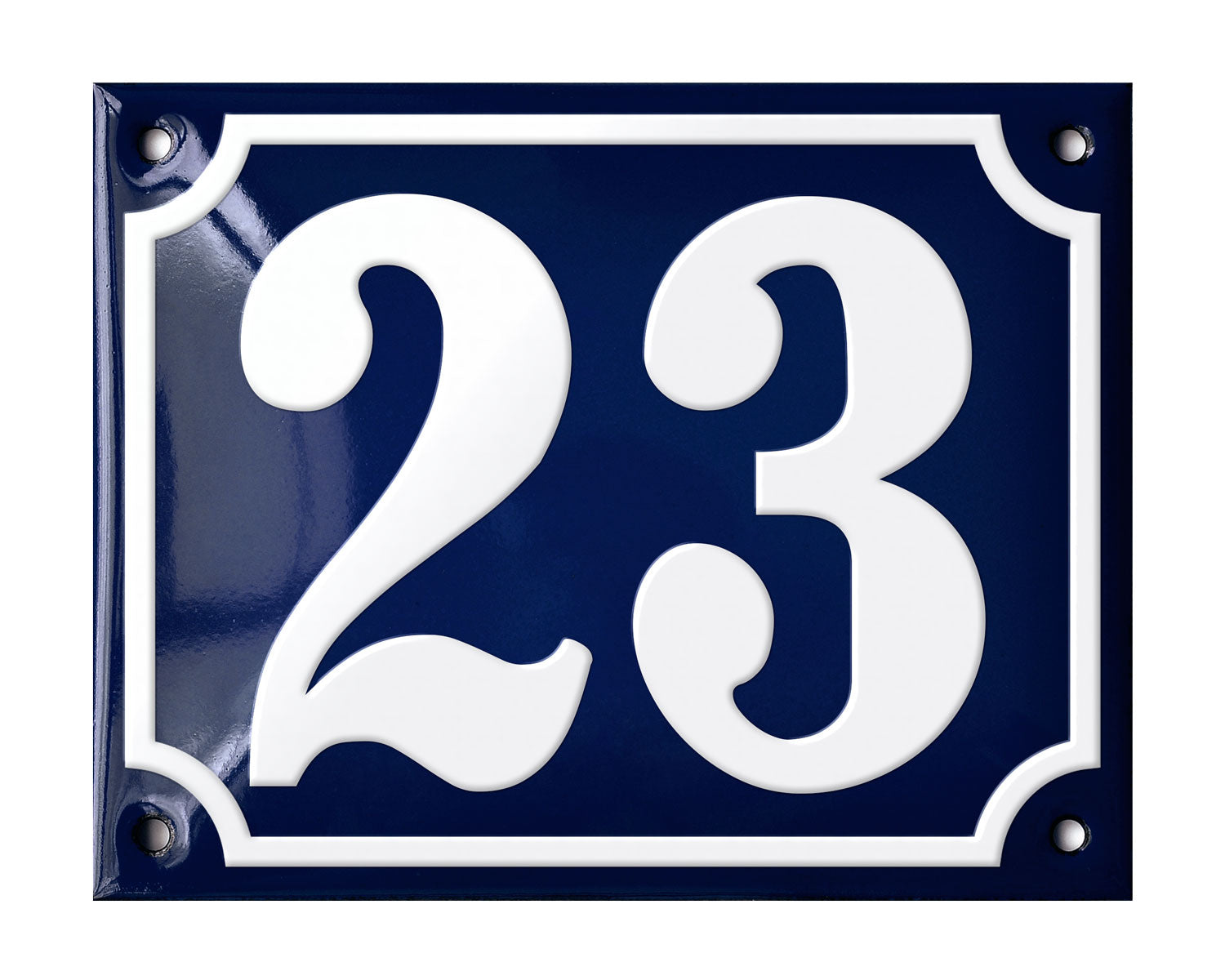Blue Enamel House Number 1-50 In Stock-22