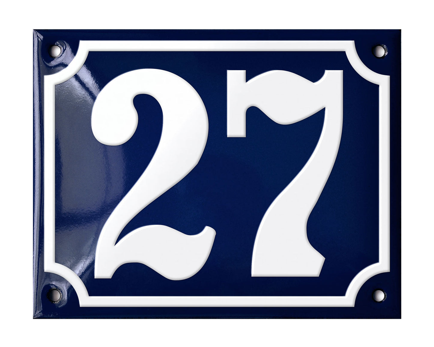 Blue Enamel House Number 1-50 In Stock-26
