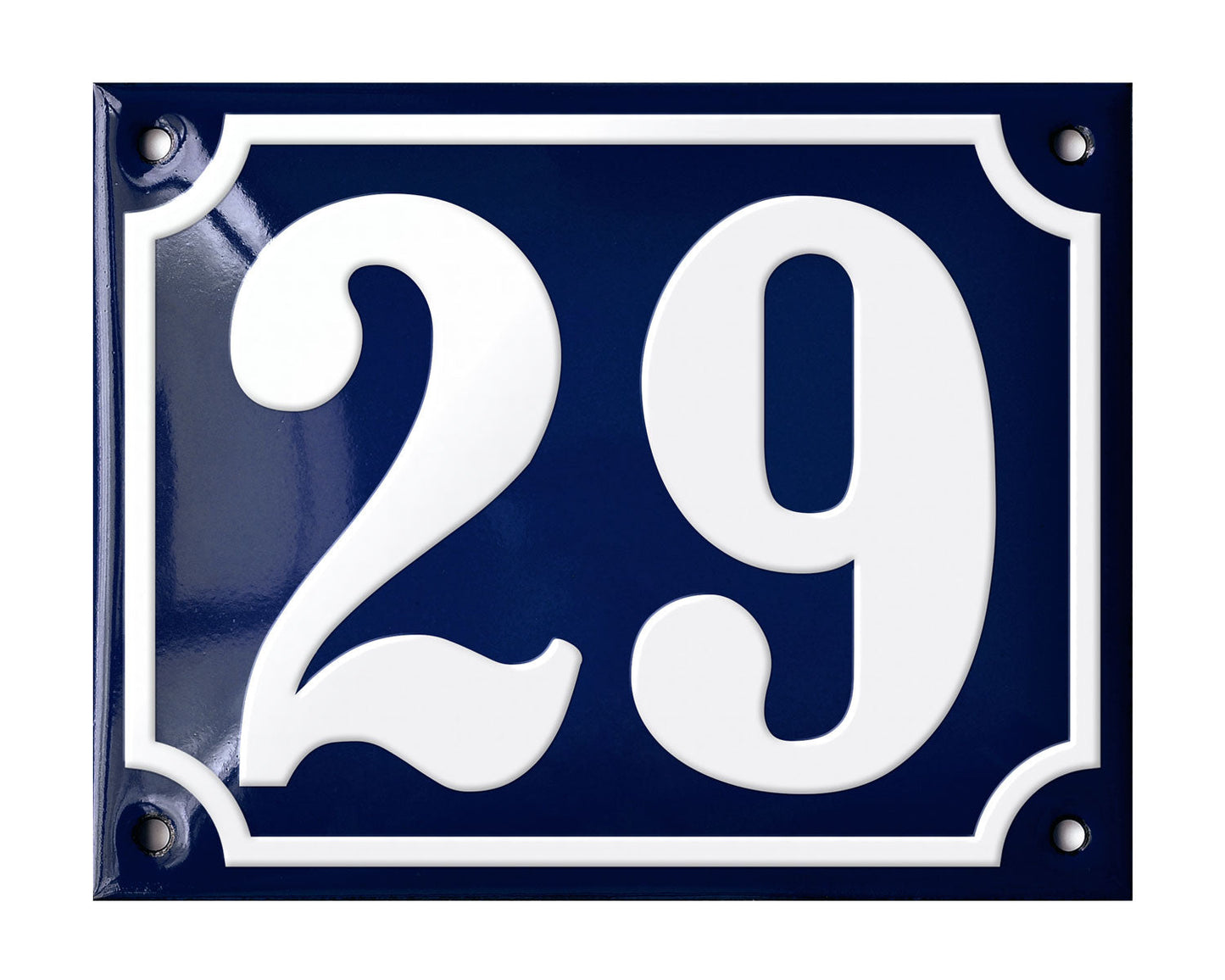 Blue Enamel House Number 1-50 In Stock-28