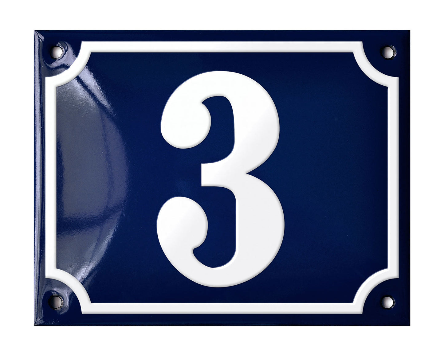 Blue Enamel House Number 1-50 In Stock-2