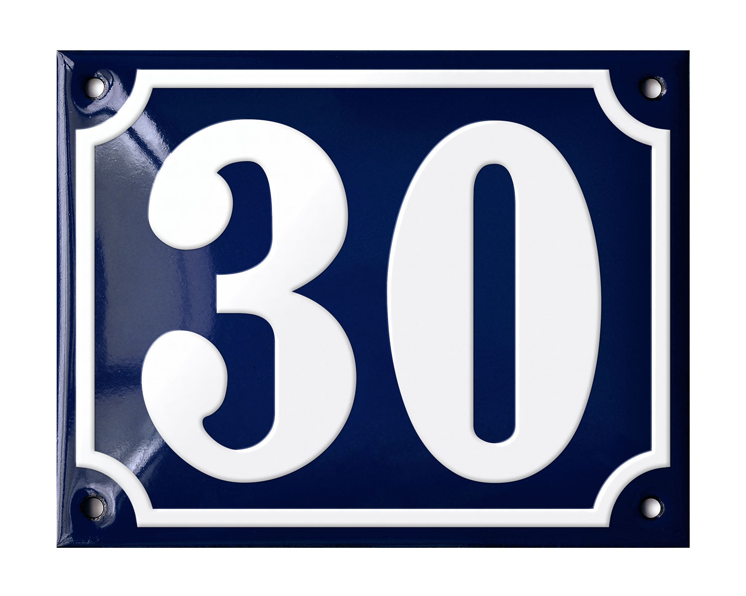 Blue Enamel House Number 1-50 In Stock-29