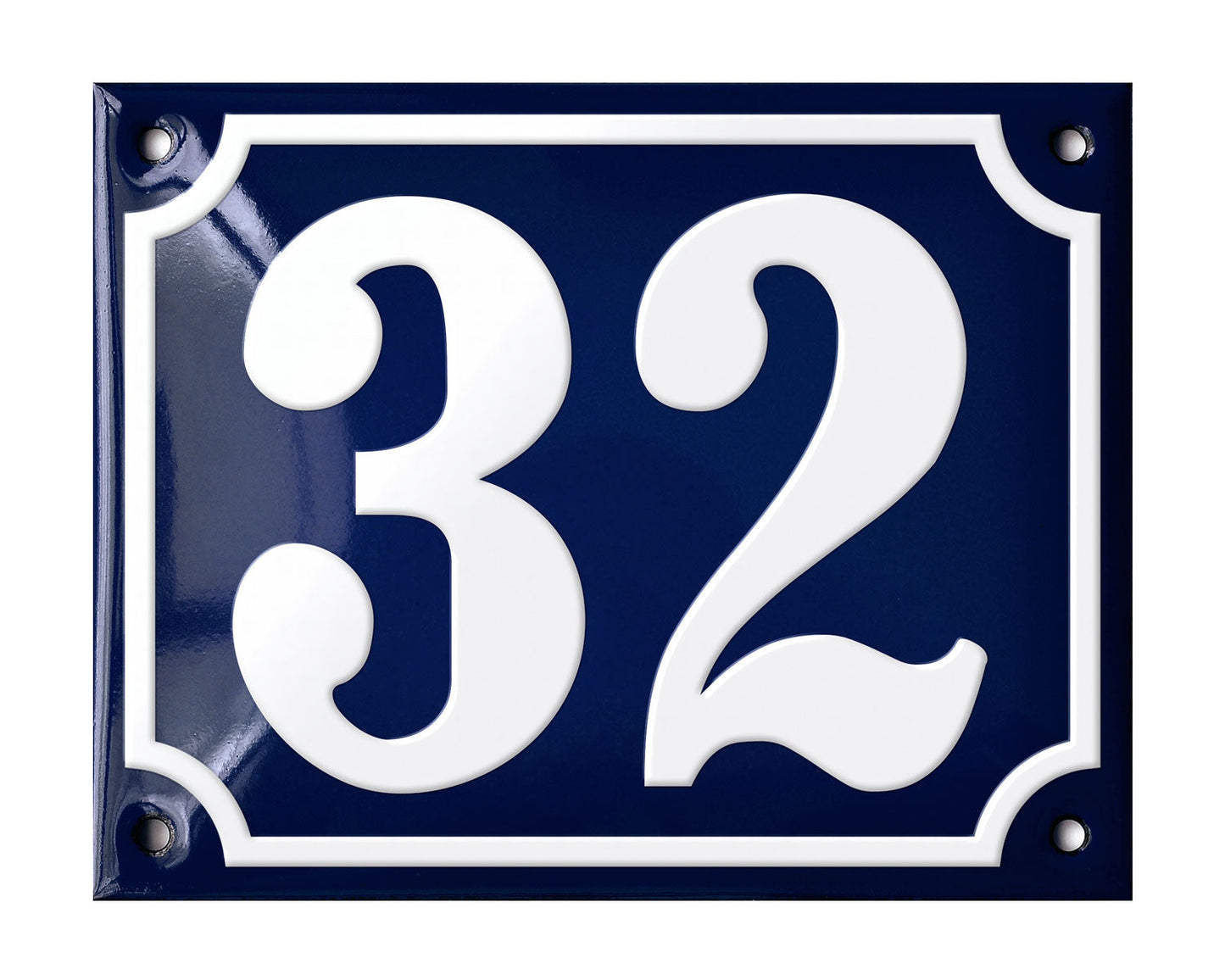 Blue Enamel House Number 1-50 In Stock-31