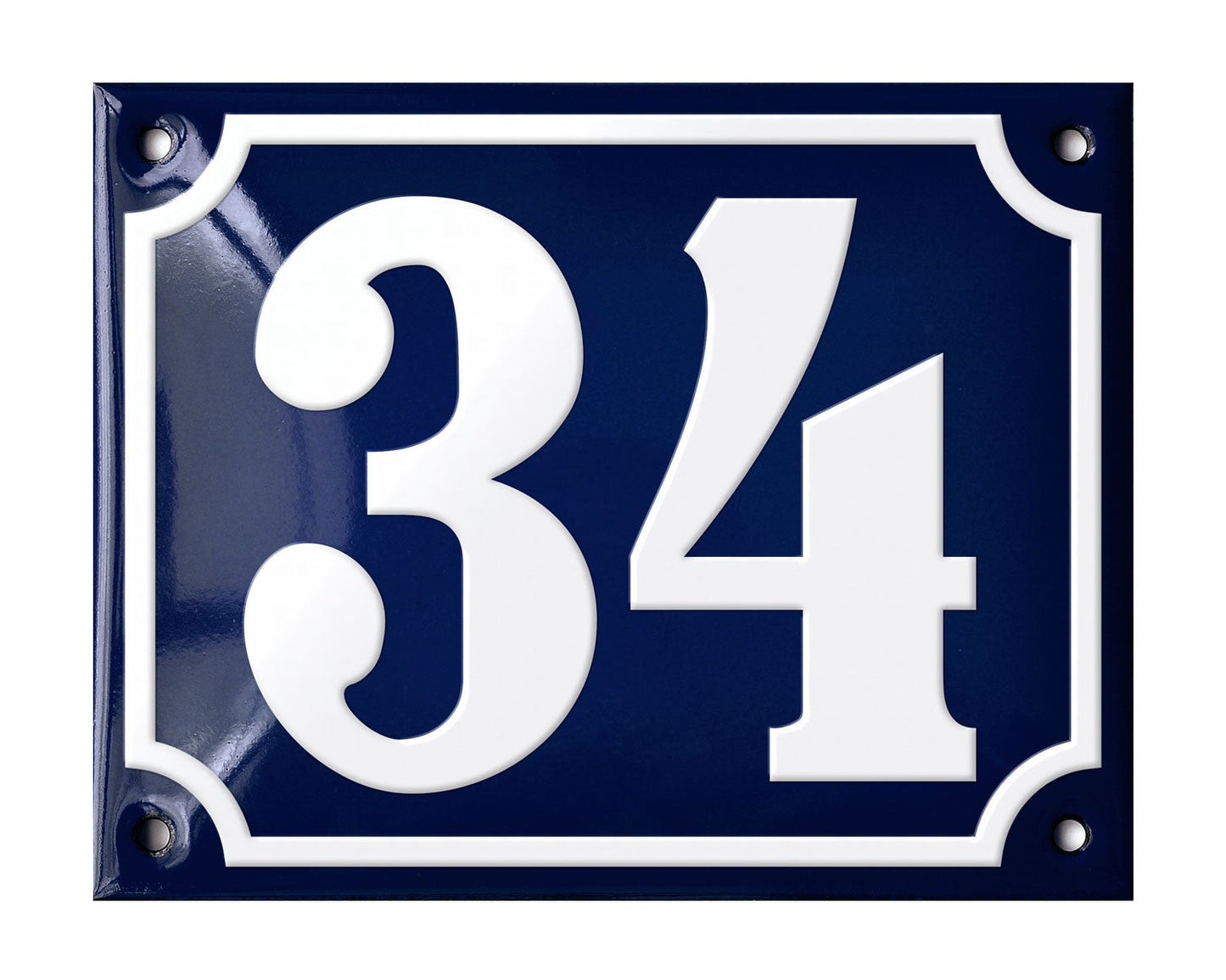 Blue Enamel House Number 1-50 In Stock-33