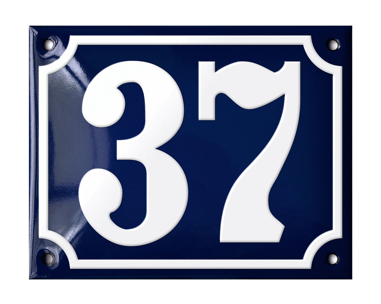 Blue Enamel House Number 1-50 In Stock-36
