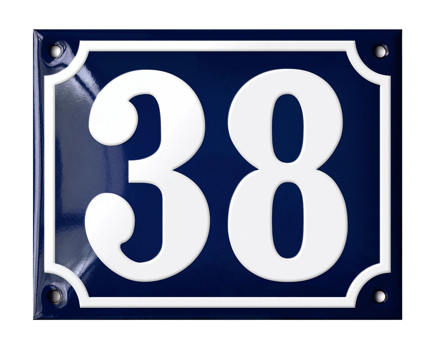 Blue Enamel House Number 1-50 In Stock-37