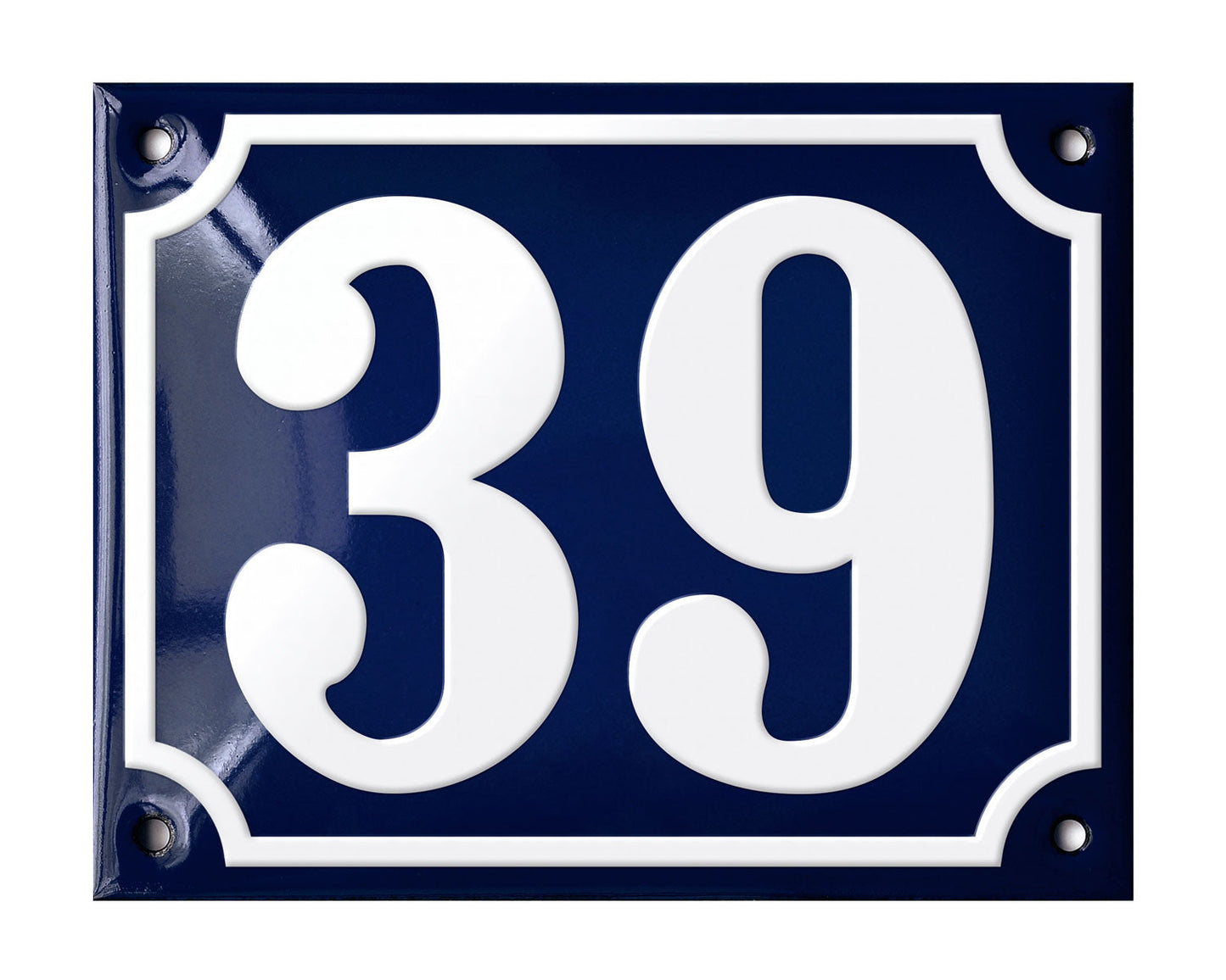 Blue Enamel House Number 1-50 In Stock-38