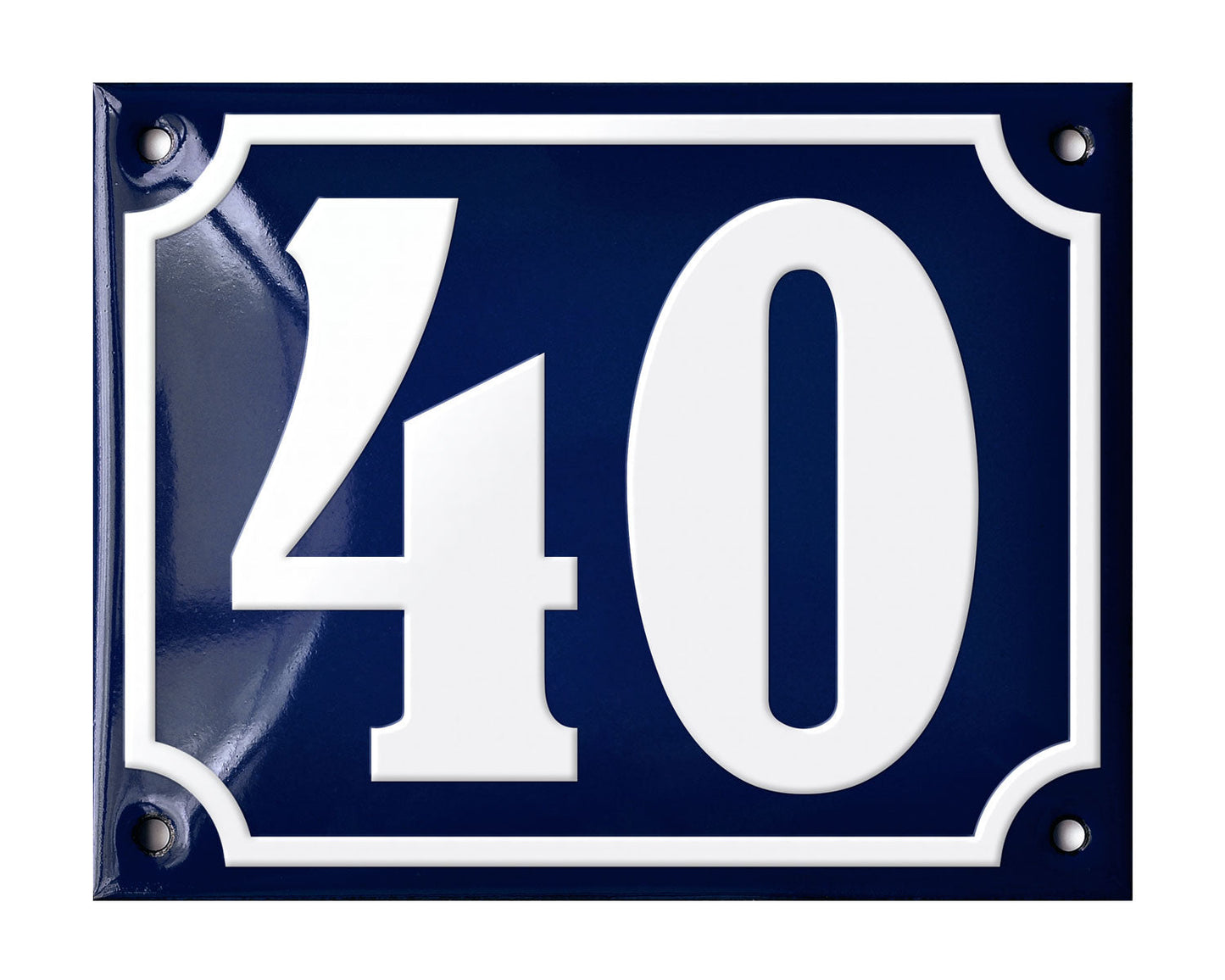 Blue Enamel House Number 1-50 In Stock-39