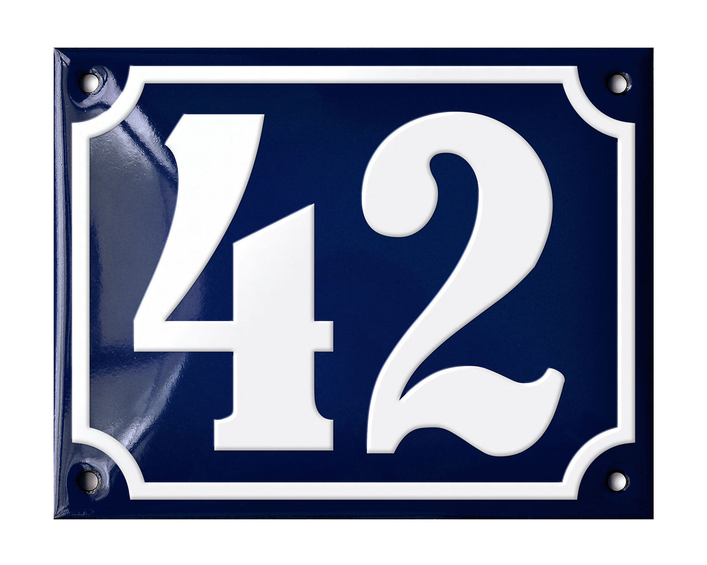 Blue Enamel House Number 1-50 In Stock-41