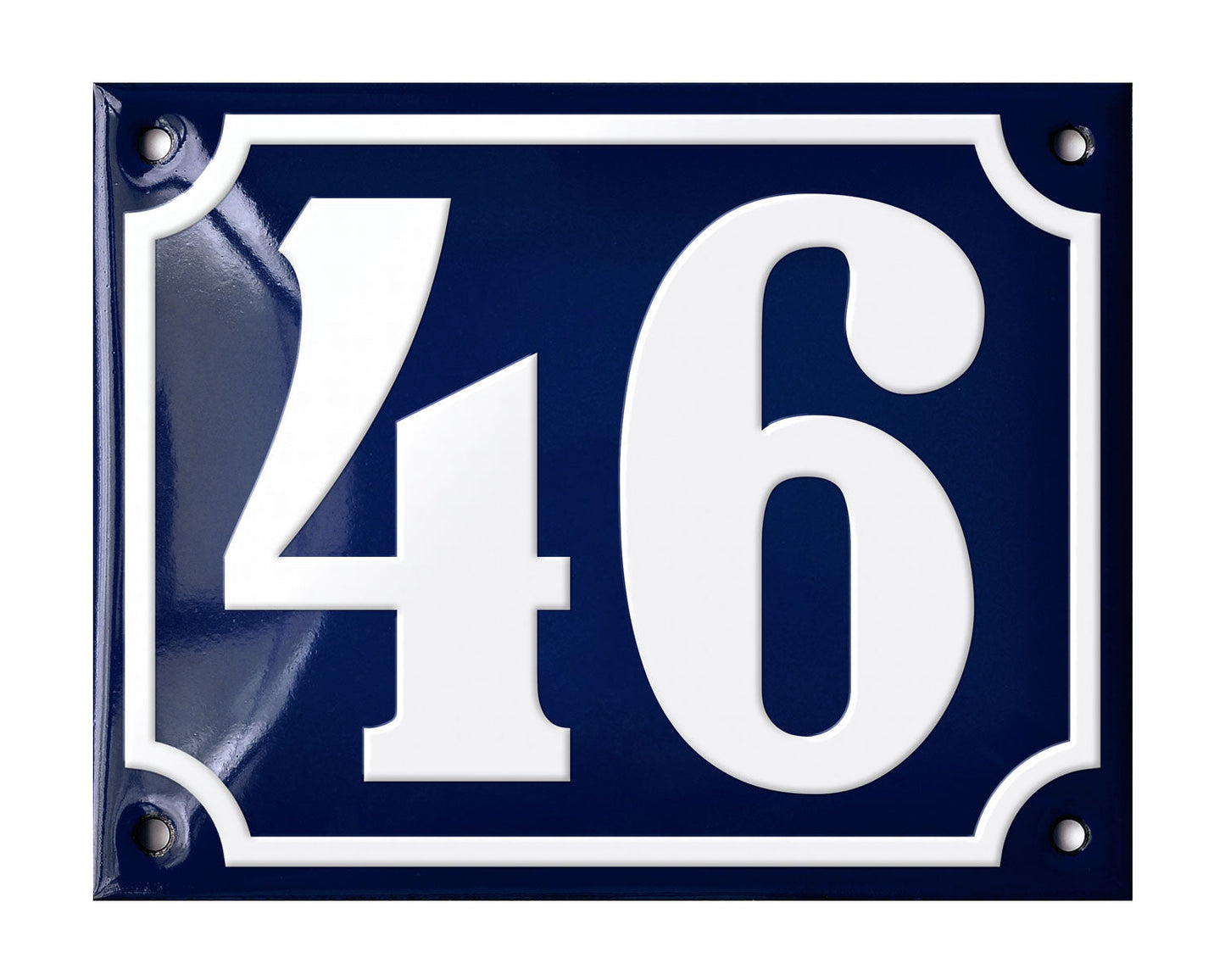 Blue Enamel House Number 1-50 In Stock-45