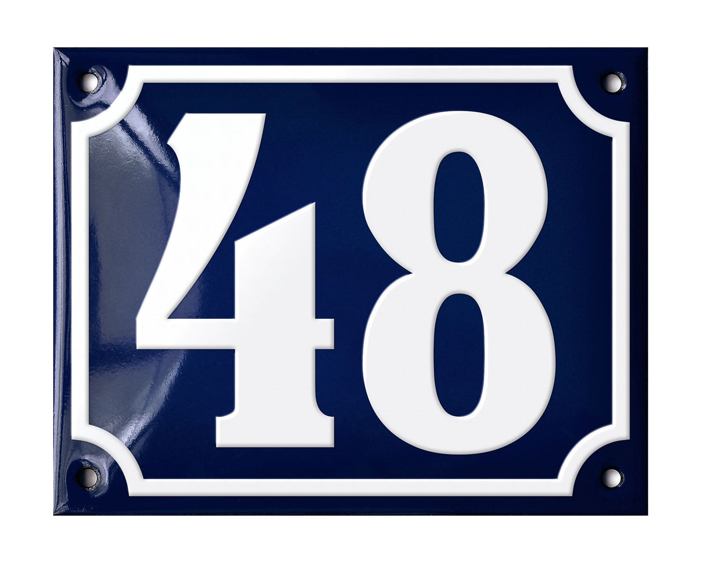 Blue Enamel House Number 1-50 In Stock-47